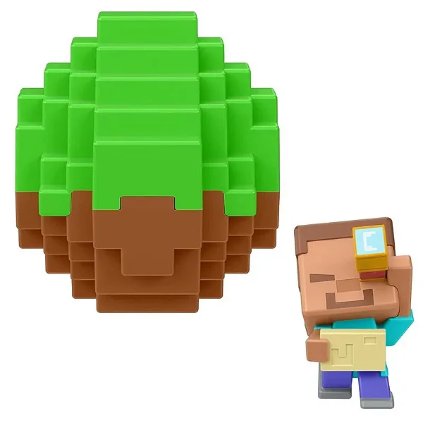 Stevie - Mini Ovo Vanilla (Bloco de Grama) Minecraft