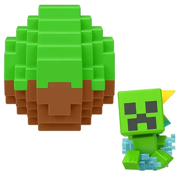 Creeper - Mini Ovo Vanilla (Bloco de Grama) Minecraft
