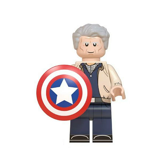 Steve Rogers / Capitão América (Vingadores Ultimato) - Minifigura de Montar Marvel