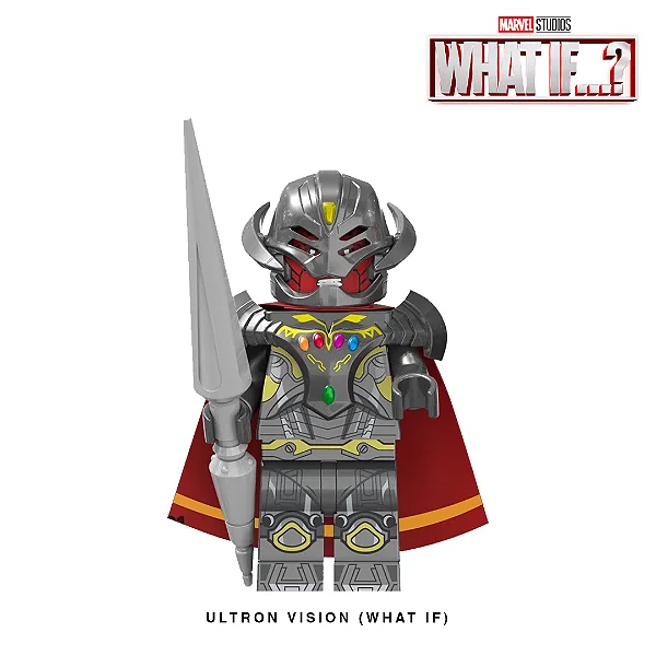 Ultron Visão (E se... / What If...?) - Minifigura de Montar Marvel