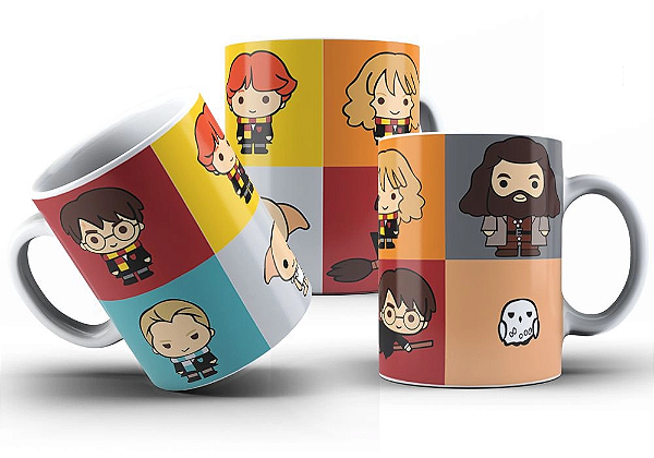 Caneca Harry Potter Friends Cute - HP 325ml