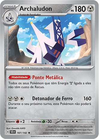 Archaludon (107/142) FOIL - Carta Avulsa Pokemon
