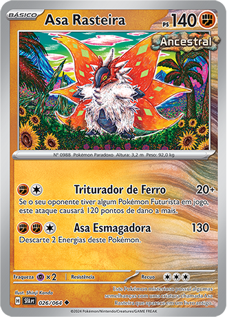 Asa Rasteira / Slither Wing (026/064) REV FOIL - Carta Avulsa Pokemon