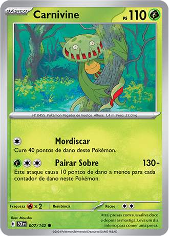 Carnivine (007/142) - Carta Avulsa Pokemon