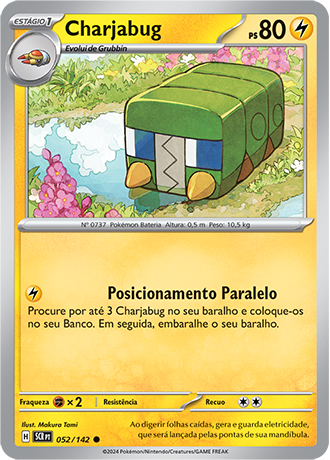 Charjabug (052/142) - Carta Avulsa Pokemon