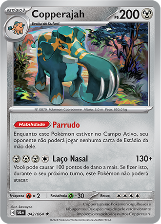 Copperajah (042/064) FOIL - Carta Avulsa Pokemon