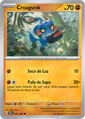 Croagunk (023/064) - Carta Avulsa Pokemon