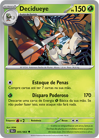 Decidueye (005/064) - Carta Avulsa Pokemon