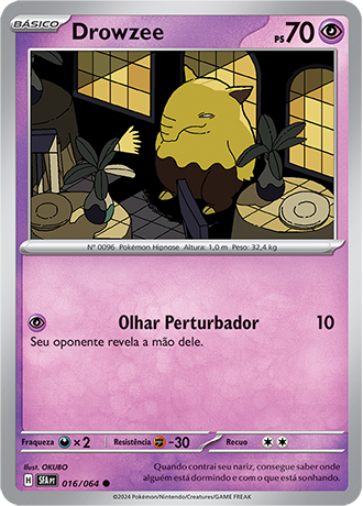 Drowzee (016/064) REV FOIL - Carta Avulsa Pokemon