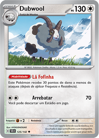 Dubwool (125/142) - Carta Avulsa Pokemon