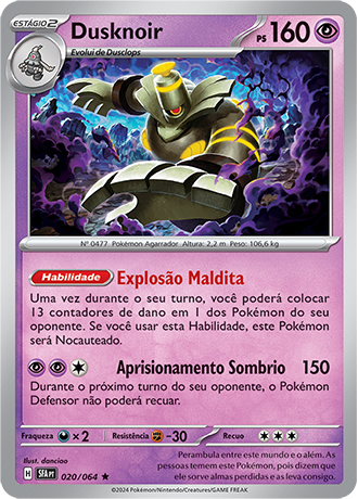 Dusknoir (020/064) FOIL - Carta Avulsa Pokemon