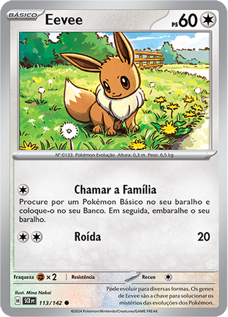 Eevee (113/142) REV FOIL - Carta Avulsa Pokemon