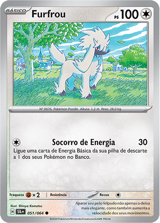 Furfrou (051/064) REV FOIL - Carta Avulsa Pokemon