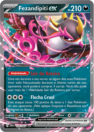 Fezandipiti ex (038/064) - Carta Avulsa Pokemon