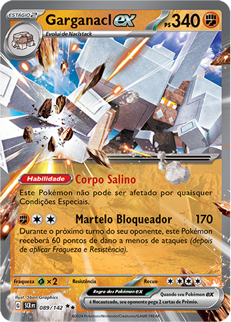 Garganacl ex (089/142) - Carta Avulsa Pokemon