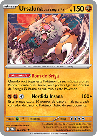 Ursaluna Lua Sangrenta / Bloodmoon Ursaluna (025/064) - Carta Avulsa Pokemon