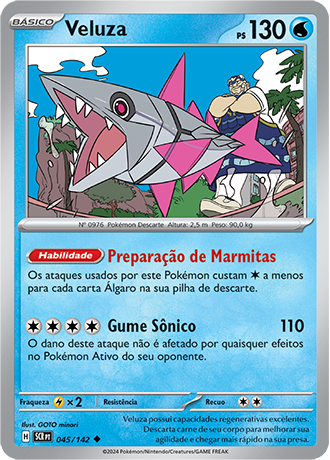 Veluza (045/142) - Carta Avulsa Pokemon