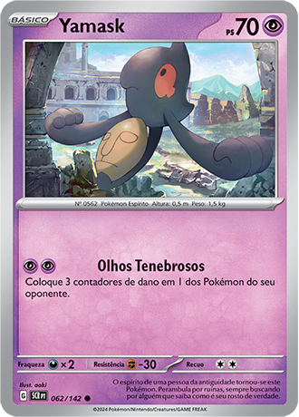 Yamask (062/142) - Carta Avulsa Pokemon