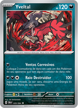 Yveltal (035/064) REV FOIL - Carta Avulsa Pokemon
