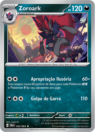Zoroark (032/064) REV FOIL - Carta Avulsa Pokemon