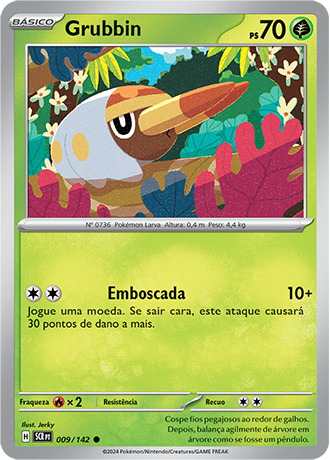 Grubbin (009/142) - Carta Avulsa Pokemon
