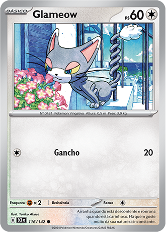 Glameow (116/142) - Carta Avulsa Pokemon