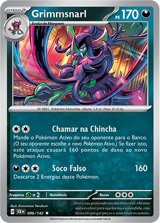 Grimmsnarl (096/142) FOIL - Carta Avulsa Pokemon