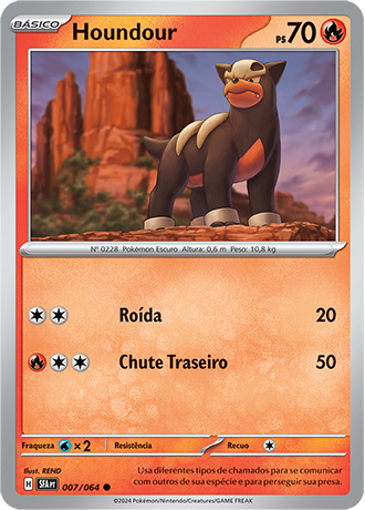 Houndour (007/064) REV FOIL - Carta Avulsa Pokemon