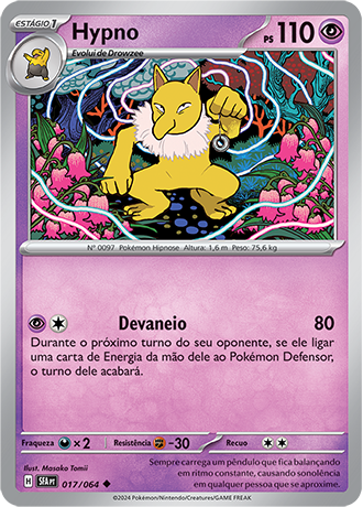 Hypno (017/064) REV FOIL - Carta Avulsa Pokemon