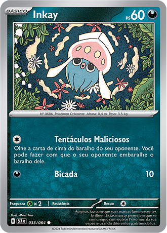 Inkay (033/064) - Carta Avulsa Pokemon