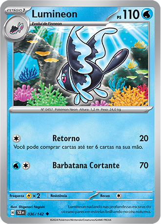 Lumineon (036/142) REV FOIL - Carta Avulsa Pokemon