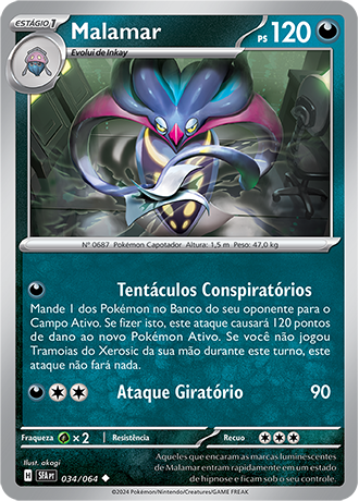 Malamar (034/064) - Carta Avulsa Pokemon