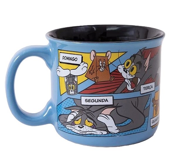 Caneca Big Camp Tom e Jerry Week - Cartoon Network 500ml