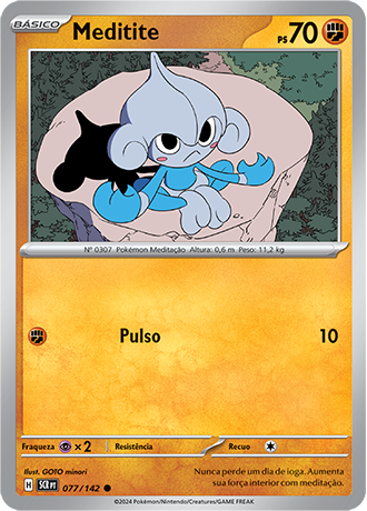 Meditite (077/142) - Carta Avulsa Pokemon