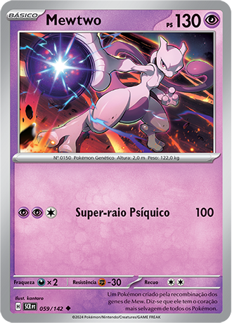 Mewtwo (059/142) - Carta Avulsa Pokemon