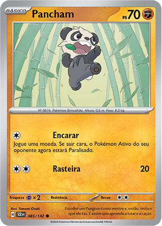 Pancham (085/142) REV FOIL - Carta Avulsa Pokemon
