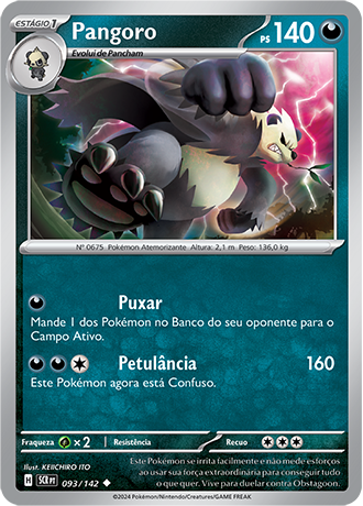 Pangoro (093/142) - Carta Avulsa Pokemon