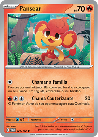 Pansear (021/142) - Carta Avulsa Pokemon