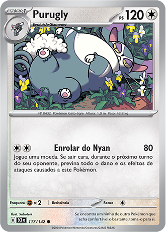 Purugly (117/142) - Carta Avulsa Pokemon