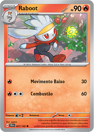 Raboot (027/142) REV FOIL - Carta Avulsa Pokemon