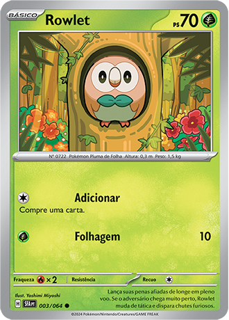 Rowlet (003/064) - Carta Avulsa Pokemon