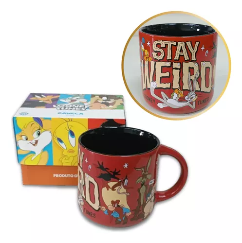 Caneca Looney Tunes Stay Weird (Fique Estranho) - CN 400ml