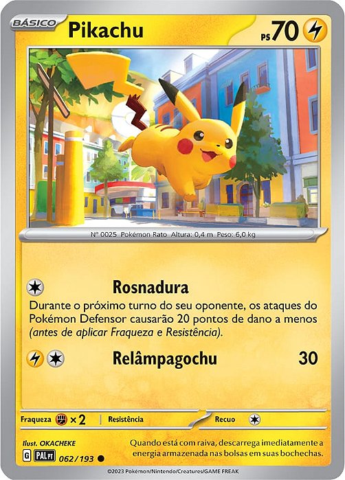 Pikachu (062/193) - Carta Avulsa Pokemon
