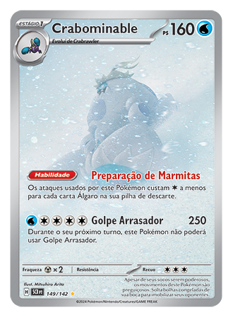 Crabominable (149/142) FOIL - Carta Avulsa Pokemon