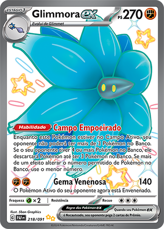 Glimmora ex (218/091) - Carta Avulsa Pokemon