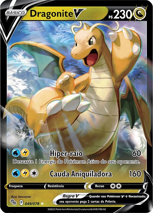Dragonite-V (049/078) - Carta Avulsa Pokemon