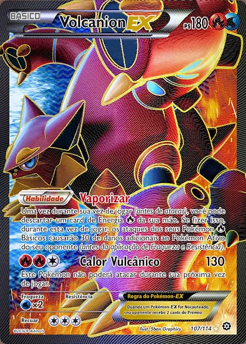 Volcanion-EX (107/114) - Carta Avulsa Pokemon