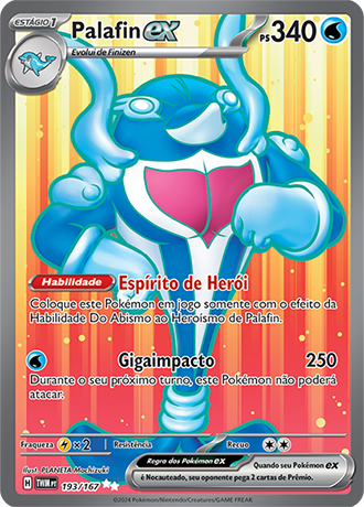 Palafin ex (193/167) - Carta Avulsa Pokemon