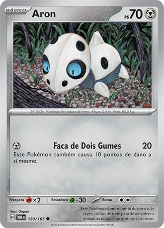 Aron (120/167) REV FOIL - Carta Avulsa Pokemon