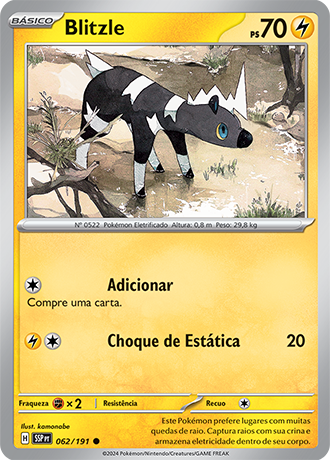 Blitzle (062/191) - Carta Avulsa Pokemon